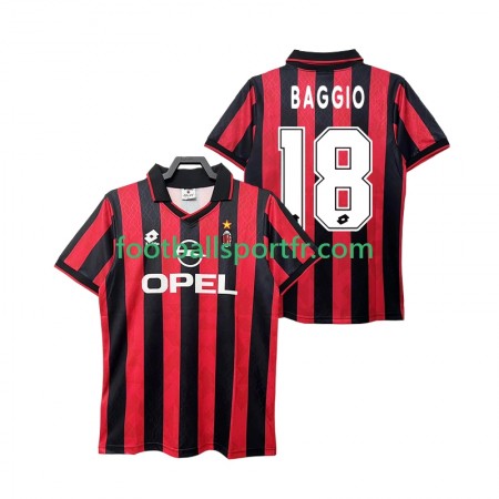 Tenue AC Milan BAGGIO 18 1995 Retro Domicile 1996 Maillot de Foot